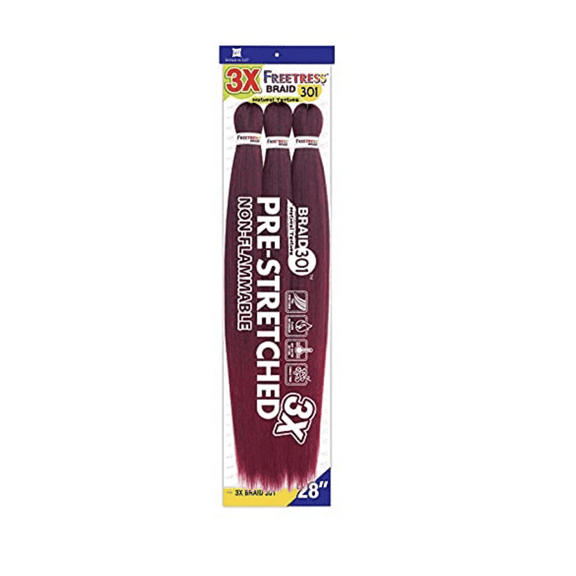 Free Tress Natural Texture Braids 3X Pre-Stretched Braid 301 - 56" -(Color# 30)