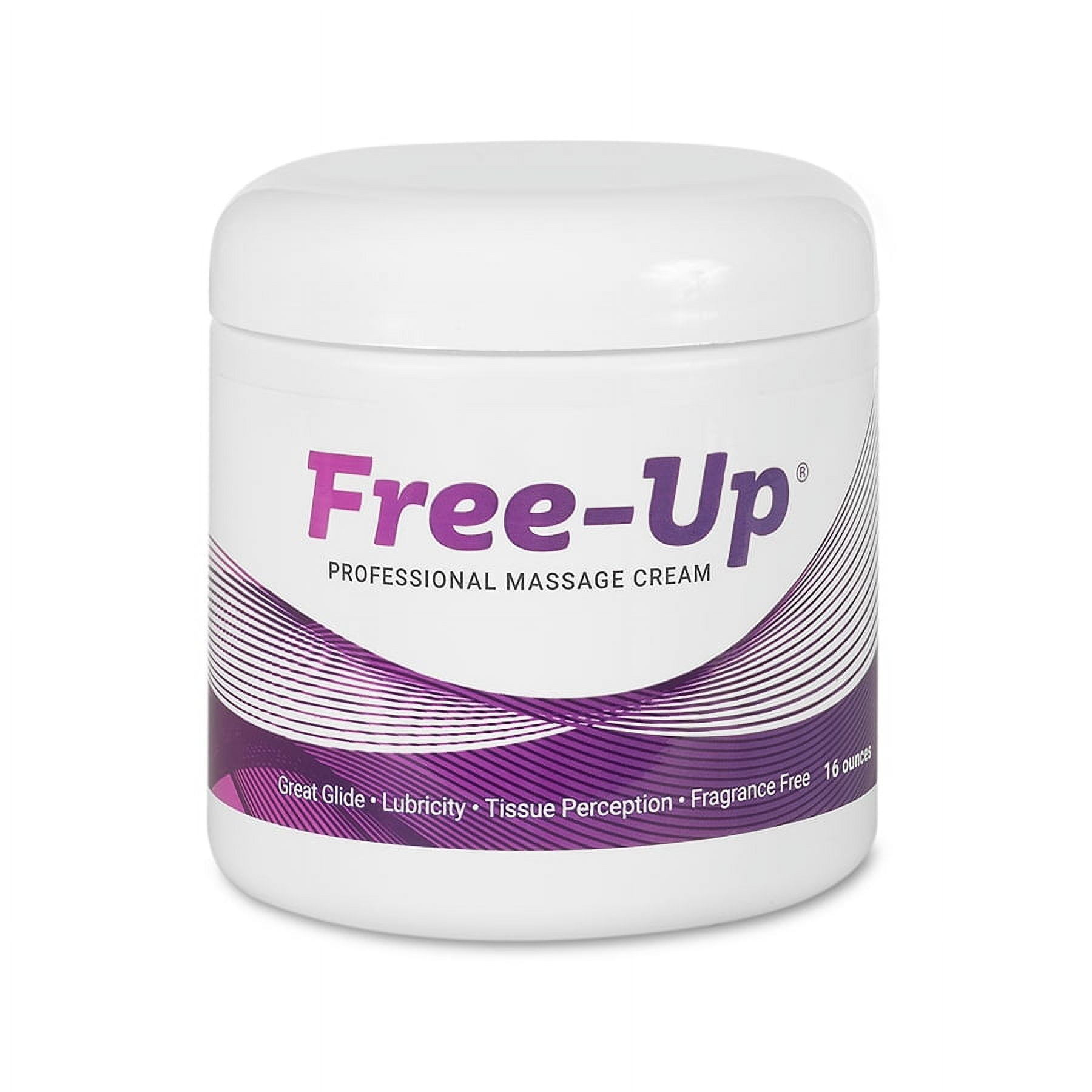 FreeUpProfessional Massage Cream, FragranceFree, Great Glide