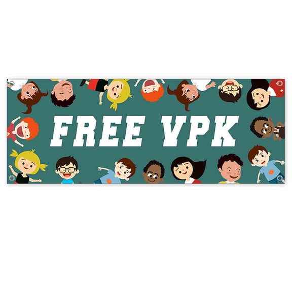 Free VPK 13 oz Vinyl Banner With Metal Grommets