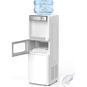 5 Gallon Water Dispenser with Ice Maker - 3-in-1 Hot/Cold Water Cooler, Touch Panel, Child Lock, Detachable Drip Tray, Compatible with 3 Gallon Jugs for Home & 