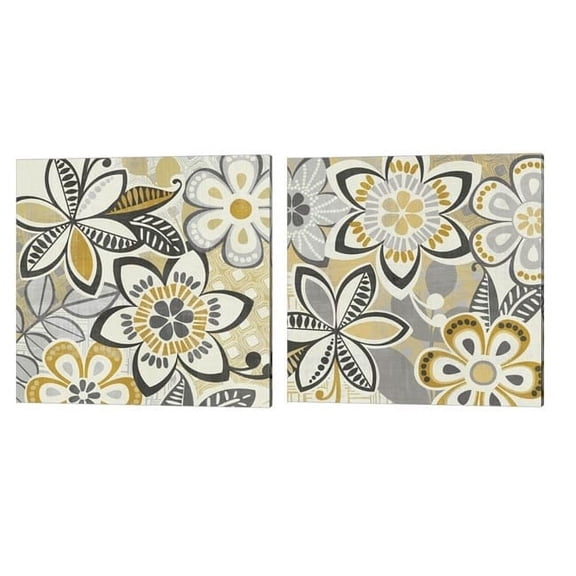 Free Wheelin by Wild Apple Portfolio Canvas Art Set of 2 14 inch X 14 inch Each