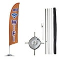 thumbnail image 1 of Free WiFi Feather Flag Kit - 13.5ft Swooper Flag with Pole Set, Ground Spike, Cross Base and Weight Bag - Printed in The USA, 1 of 7