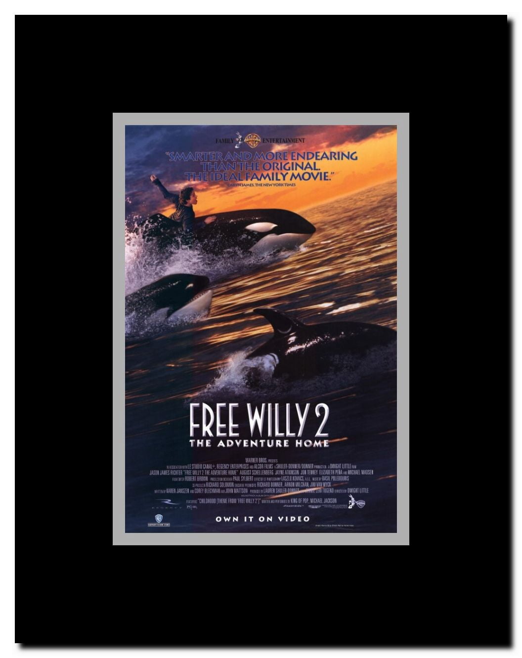 Free Willy 2: The Adventure Home Framed Movie Poster