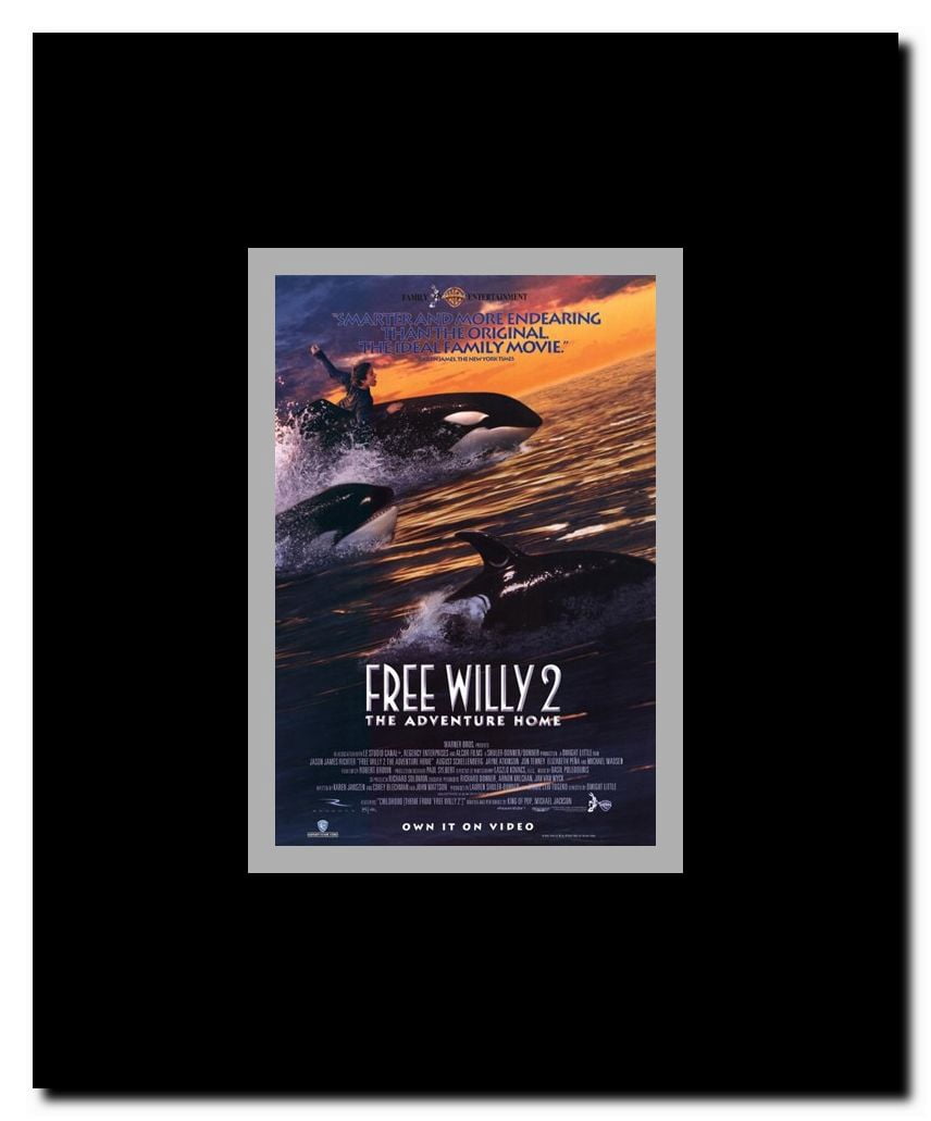 Free Willy 2 the Adventure Home Framed Movie Poster