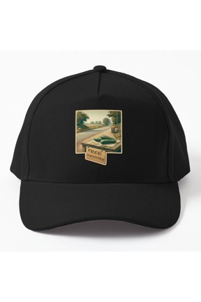 Free Zucchini Baseball Hat, Garden Produce Giveaway Statement Graphic Design, Classic Cap