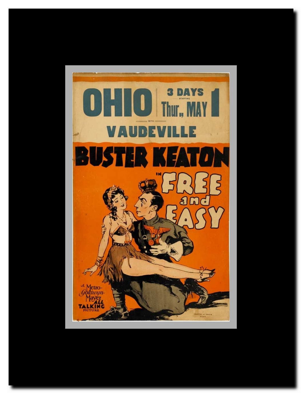 Free and Easy Framed Movie Poster