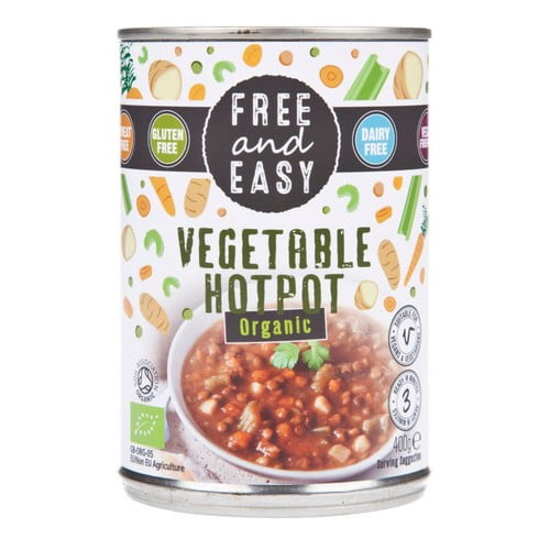 Free and Easy Organic Free From Vegetable Hotpot 400g, British Import (Pack of 2)
