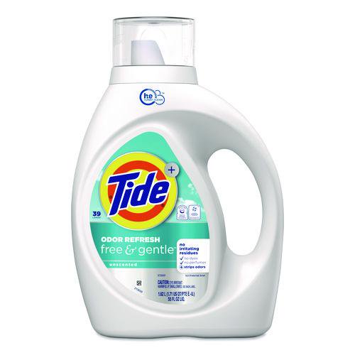Free and Gentle Odor Refresh Liquid Laundry Detergent, 39 Loads, 55 oz Bottle, 4/Carton | Bundle of 2