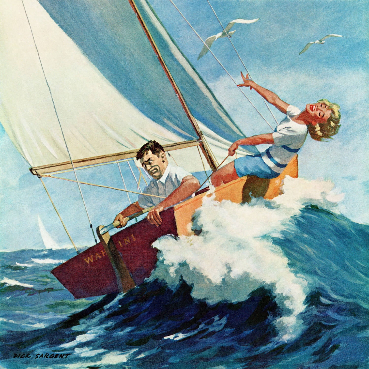"Free as a Bird" Painting Print on Wrapped Canvas