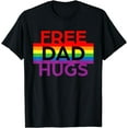 thumbnail image 1 of Free dad hugs LGBT pride social movement T-Shirt, 1 of 3