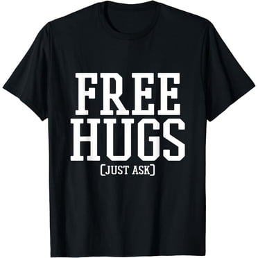 Free Hugs Men's Funny Novelty T-Shirt - 100% Cotton Gildan Tee