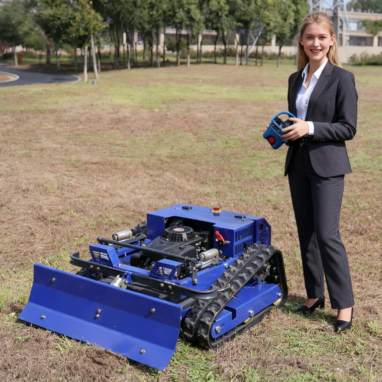 Free shipping remote control lawn mower Grass Cutting Machine