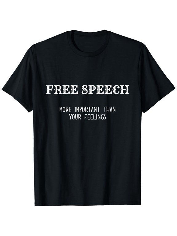 Free speech T-shirt Freedom of speech first amendment