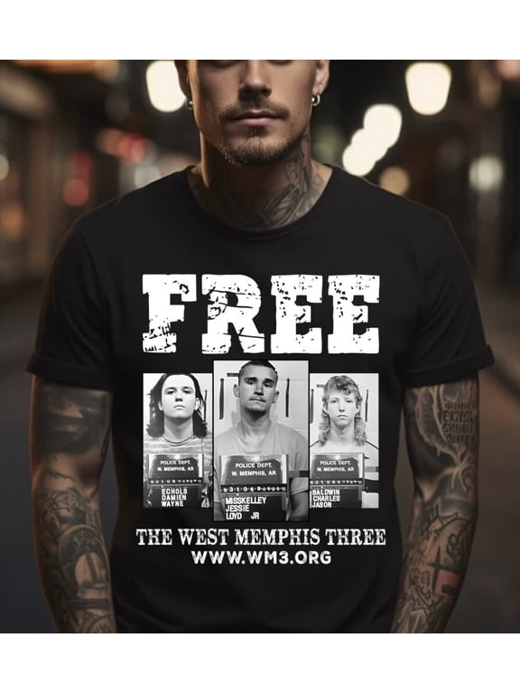 Free the West Memphis Three S-5XL Made in USA T-Shirt, Gildan 5000