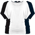 thumbnail image 1 of Free to Live 3 Pack Short Sleeve Casual Women's Dolman Tops, 1 of 6