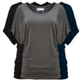 thumbnail image 1 of Free to Live 3 Pack Short Sleeve Casual Women's Dolman Tops, 1 of 7