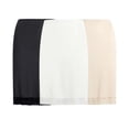 thumbnail image 1 of Free to Live 3 Pack Women's Half Slip with Trim Lace, Above the Knee Length Underskirt - Extender, 1 of 6