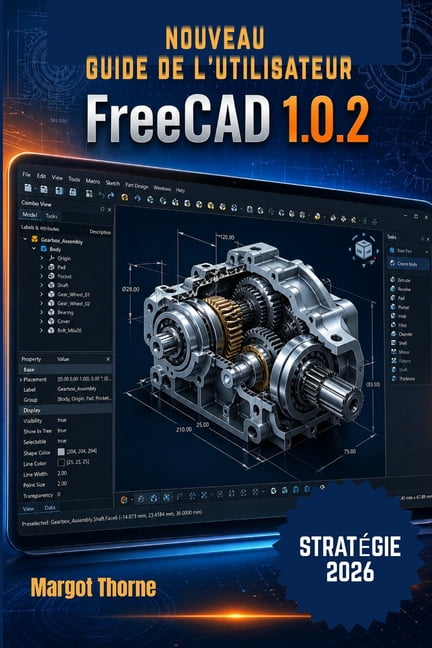 FreeCAD 1.0.2 Guide de l'utilisateur 2026: Nouvelle stratÃ©gie simple et progressive pour les dÃ©butants et les utilisateu, (Paperback)