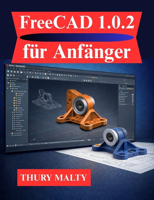 FreeCAD 1.0.2 fÃ¼r AnfÃ¤nger: Ein klarer und strukturierter Leitfaden fÃ¼r 3D-Modellierung und -Design, (Paperback)