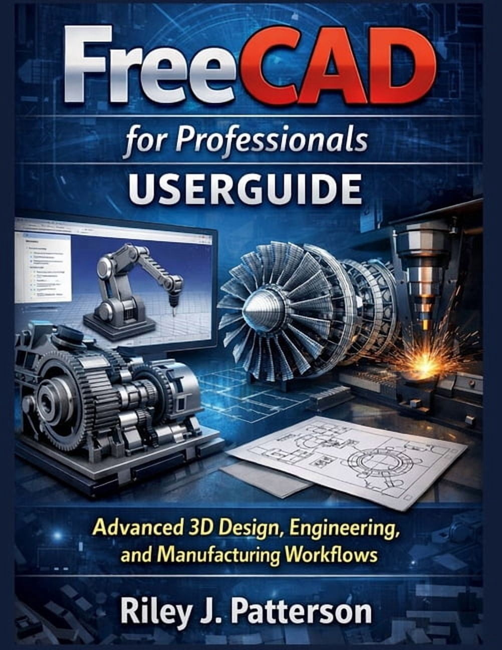 FreeCAD for Professionals USERGUIDE: Advanced 3D Design, Engineering, and Manufacturing Workflows, (Paperback)