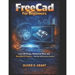 FreeCad For Beginners: Learn 3D Design, Mechanical Parts, and Real-World Projects - No Prior CAD Experience Required, (Paperback)