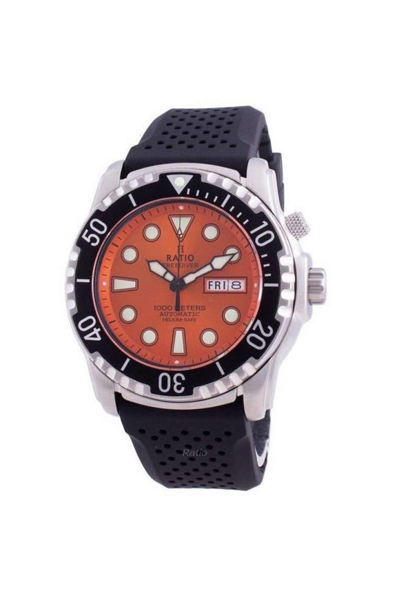 FreeDiver Helium-Safe 1000M Automatic Sapphire Mens Watch, Black