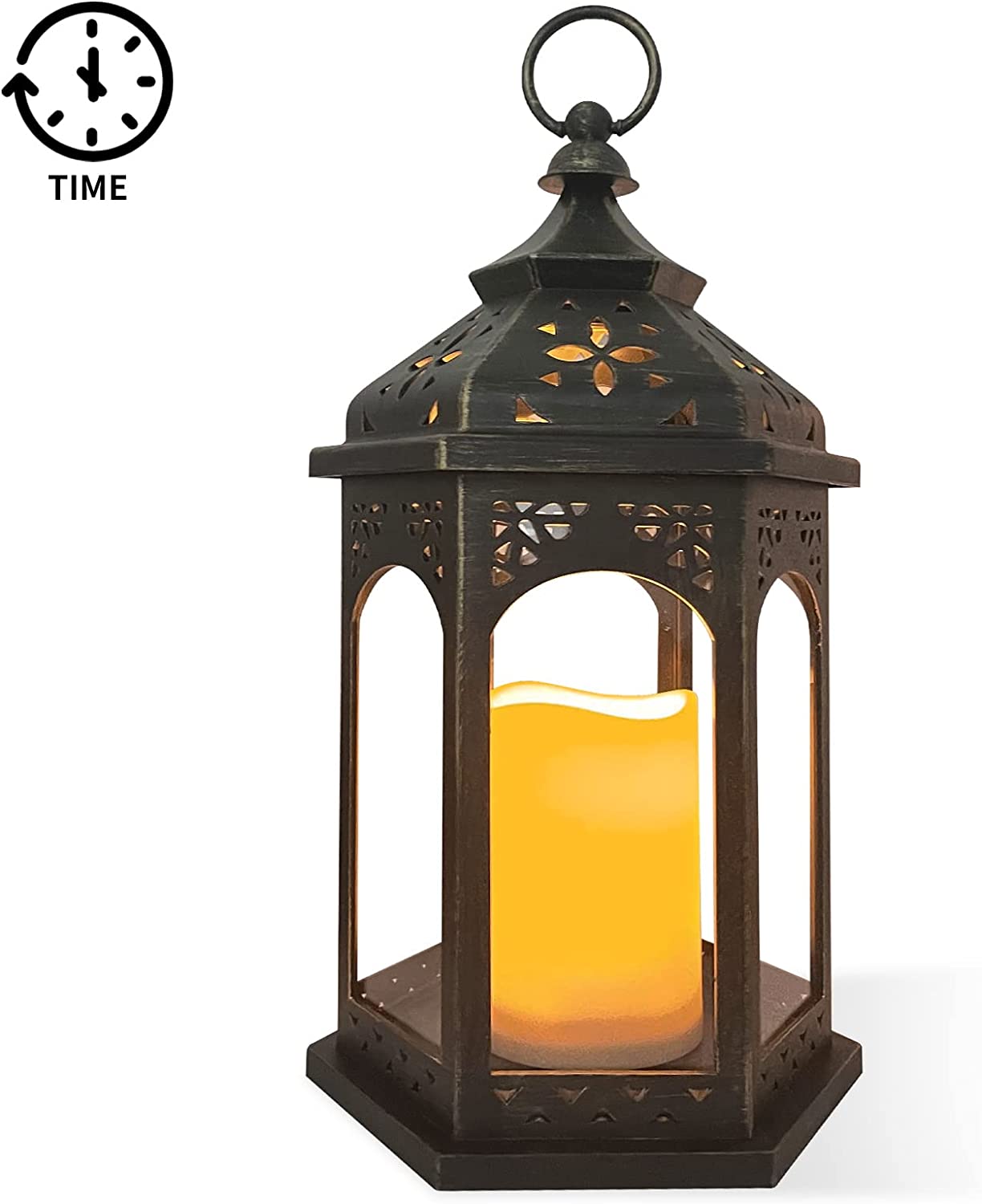 4inch Tall BatteryOperated Bisque Flameless LED Candle with Timer