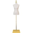 thumbnail image 1 of FreeLung Dress Form Mannequin with Detachable Metal Stand Adjustable Height, Leather Surface, 1 of 7