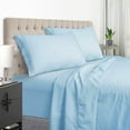thumbnail image 1 of FreeLung Light Blue Queen Size Bed Sheets Set - 1800 Thread Count Deep Pocket to 21 inches Mattress 4 Piece, 1 of 7