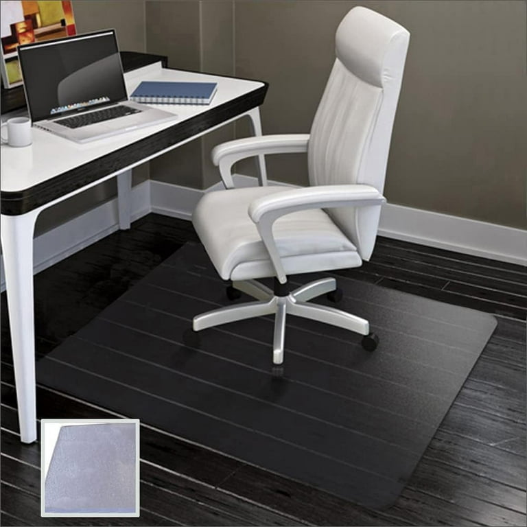 FreeLung Office Chair Mat for Hard Floor 48 x36 Self Adhesive Anti Slip Plastic Rolling Computer Mats Clear Walmart