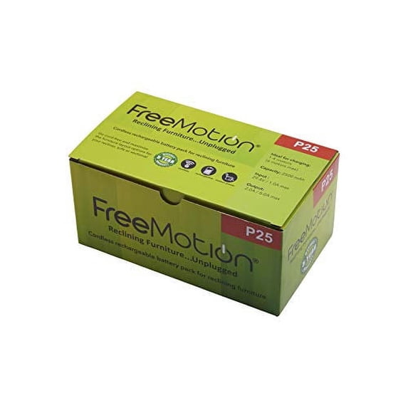 FREEMOTION 2500 mAh Battery Power Recliner Rechargeable Battery Pack, for Sofa Battery, Sectional Battery, Furniture Battery, with Power Supply