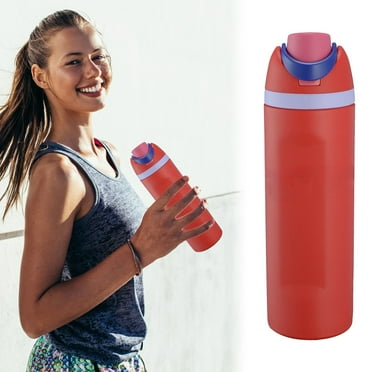 FreeSip 24 Oz Blue Insulated Stainless Water Bottle With Lid Insulated Stainless Water Bottle With For Sports And Travel Dreamy Field