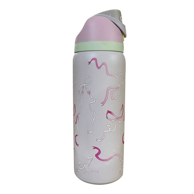 FreeSip Insulated Stainless Steel Water Bottle with Straw for Sports, Travel, and School BPA-Free Sports Water Bottle, 32 oz