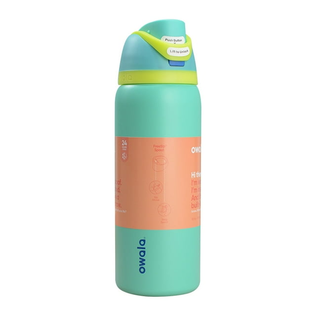 FreeSip Insulated Stainless Steel Water Bottle with Straw for Sports