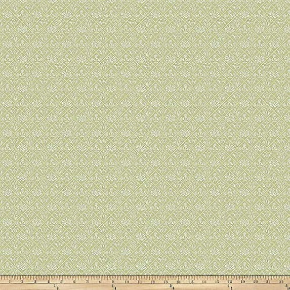 FreeSpirit Fabrics Miss Mustard Seed Bunnies, Birds & Bloom Flower Box Lucketts Green Fabric by The Yard,