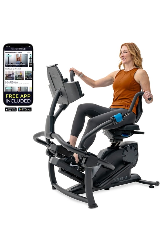 FreeStep LT7 Recumbent Cross Trainer Stepper - Zero-Impact Exercise w/Patented Physical Therapy Stride Technology; LCD Console w/21 Programs, Bluetooth HRM Compatible; Free App w/Trainer-Led Workouts