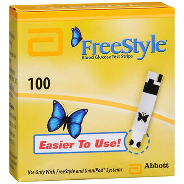 FreeStyle Blood Glucose Test Strips, 100 Count