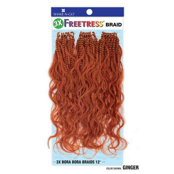FreeTress Bora Bora Braids 12" 3x (Color#Ginger)
