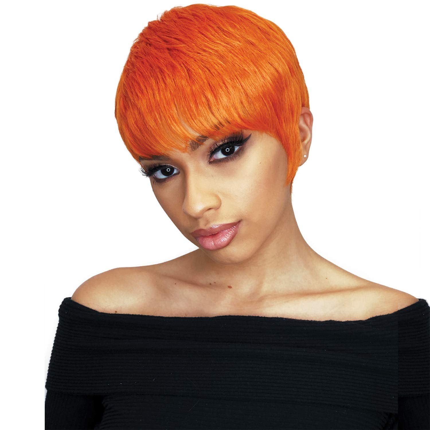 FreeTress Equal Synthetic Hair Wig Hailey Neon Colors ORANGE