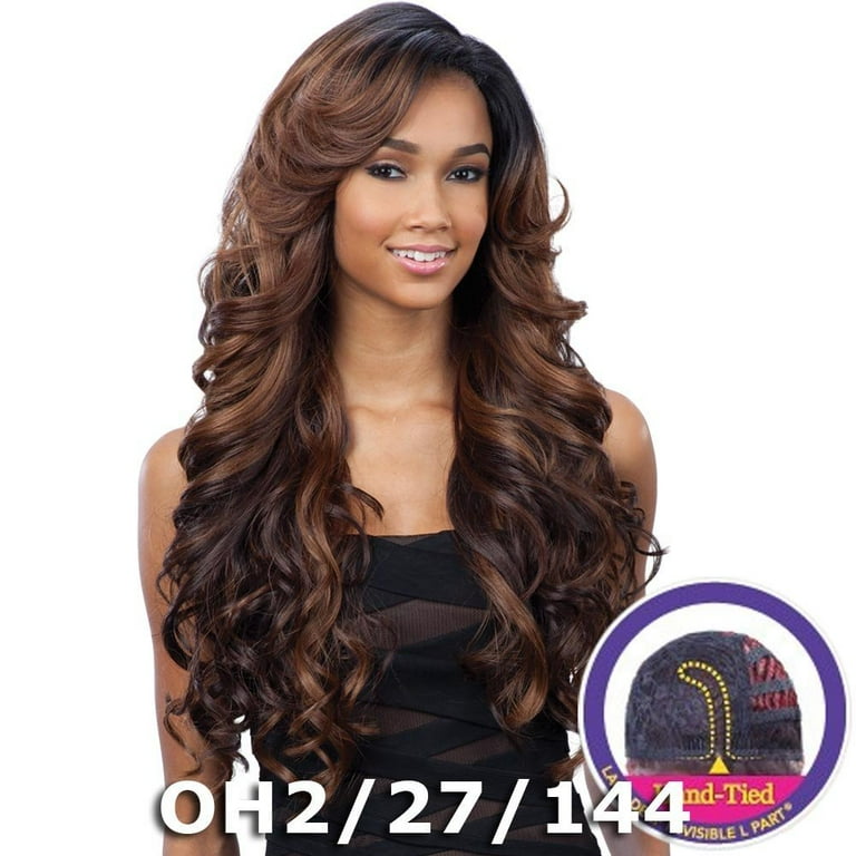 FreeTress Equal Synthetic Lace Front Wig Lace Deep Invisible L Part Karissa 1B