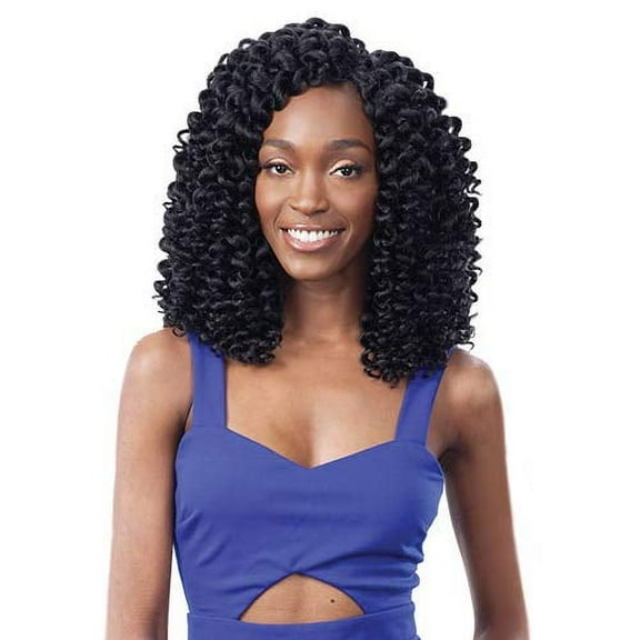 FreeTress Synthetic Hair Crochet Braids 2X Ringlet Wand Curl (6-PACK, 1B)