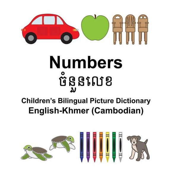 Freebilingualbooks.com: English-Khmer (Cambodian) Numbers Children's Bilingual Picture Dictionary (Paperback)