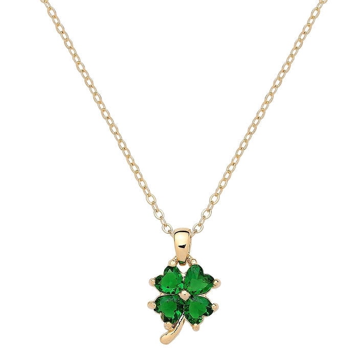 Freebird Jewelry Box 4 Leaf Clover Charm Pendant Necklace