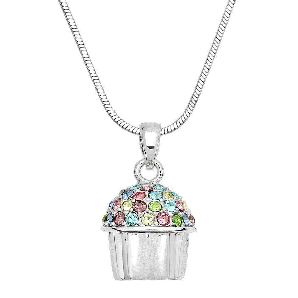 Freebird Jewelry Box Cupcake Pendant Necklace