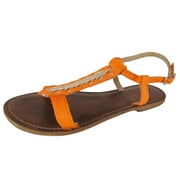 Freebird by Steven Womens Gulf Huarache Sandal Shoes, Orange, US 6
