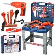 Freecat 71PCS Tool Set for Kids, Toys for Boys 3 to 6 Years, Toddler Workbench with Realistic Tools &Electric Drill, Christmas Birthday Gift for Kids Toddler Boys Ages 3 4 5 6.