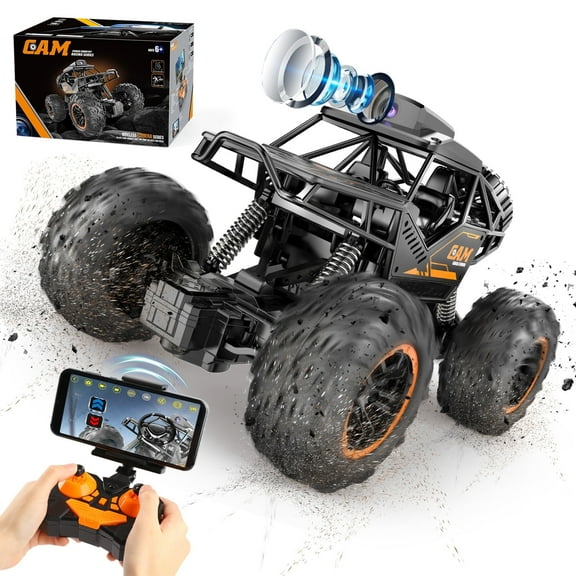 Freecat RC Car, Toys for Boy 8 to 11 Years, 1:18 Remote Control Monster Truck with 1080P HD Camera, 4WD 2.4Ghz Alloy RC Monster Truck Toys for Kids Boys Teens Adults Christmas Birthday Gifts.