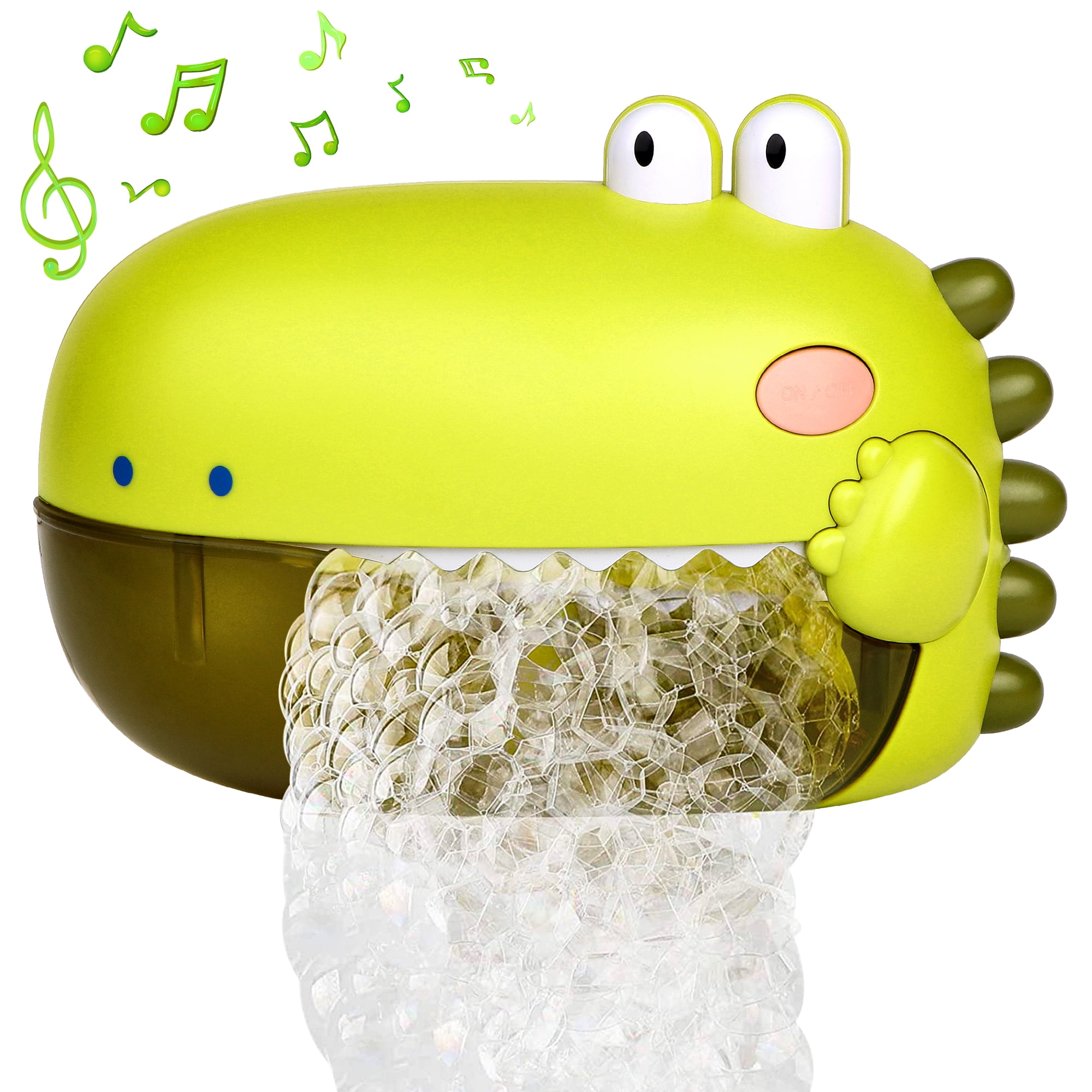 Freecat Interactive Dinosaur Bubble Bath Toy, Green, 12 Songs, Gift for Toddlers 18M+