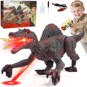 Freecat Remote Control Dinosaur Toys for Boys 3-6 Years, Electronic RC Spinosaurus Robot Dinosaurs with Spray & Light & Roar, Realistic Walking Dinosaur Toys Birthday Gifts for Boys and Girls.