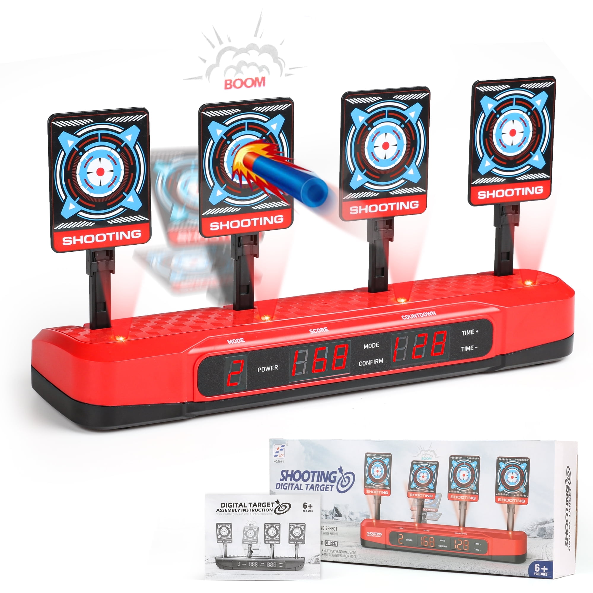 Freecat Electronic Shooting Target for Kids Digital Scoring, Fun